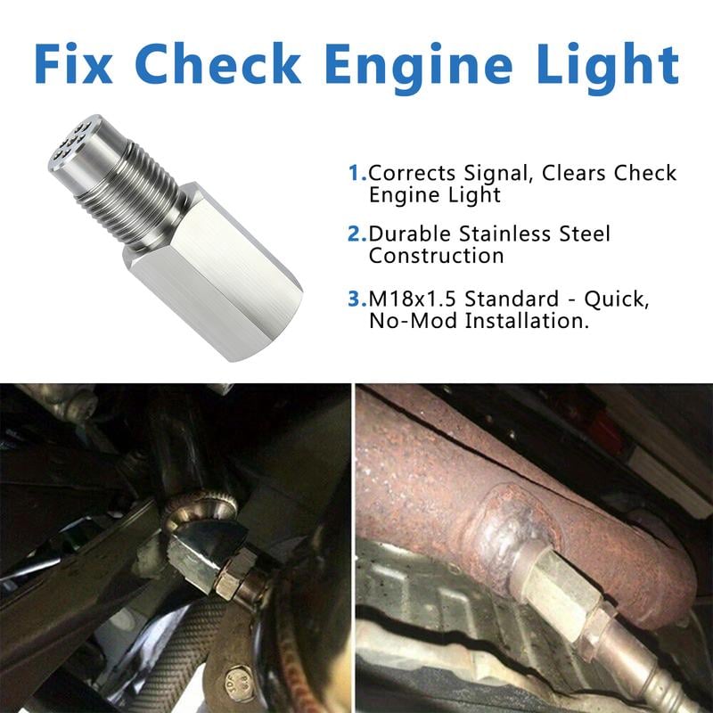 🚗M18X1.5 Car O2 Sensor-Car CEL Check Engine Light Adapter Eliminator