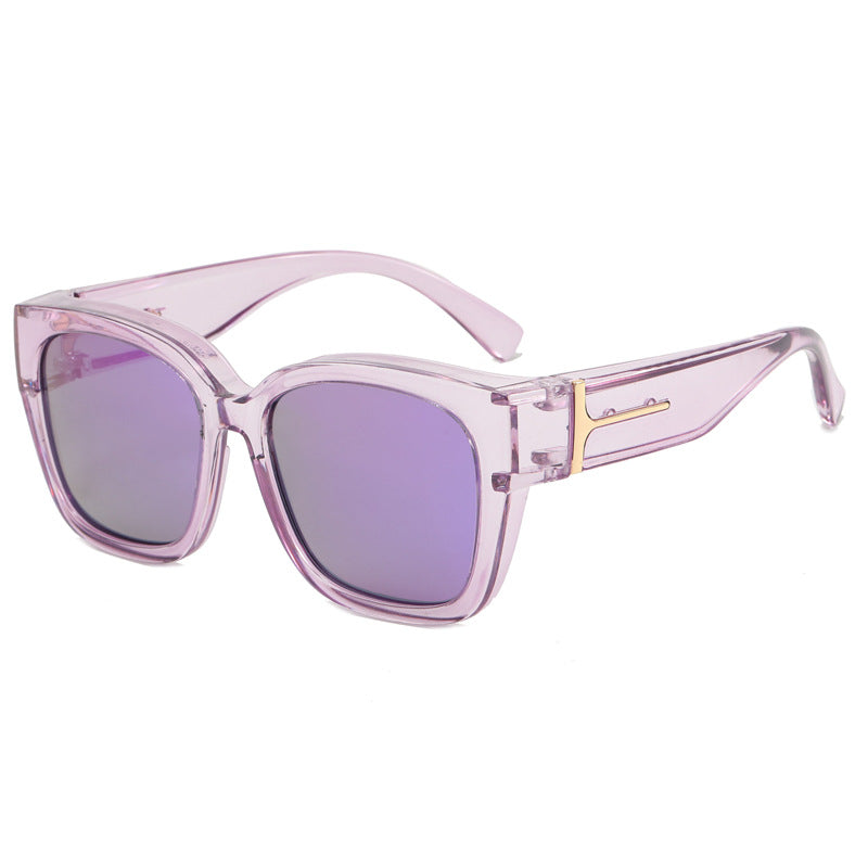 🕶️ Polarized Fit Over Sunglasses for Women – UV400 Protection Floral Frame Wear Over Prescription Glasses