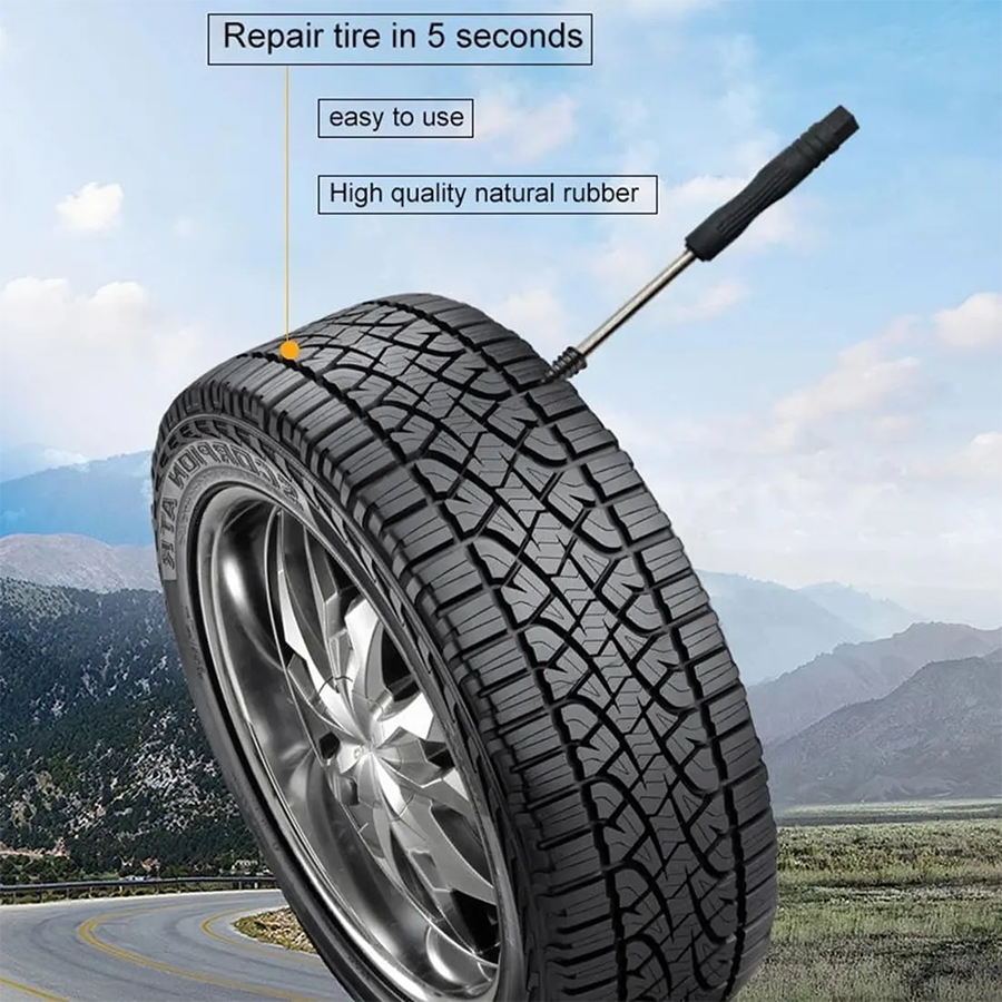 🔥60PCS Self-Sealing Tire Repair Rubber Nails Kit with 2 Sizes-Free Screwdriver Included