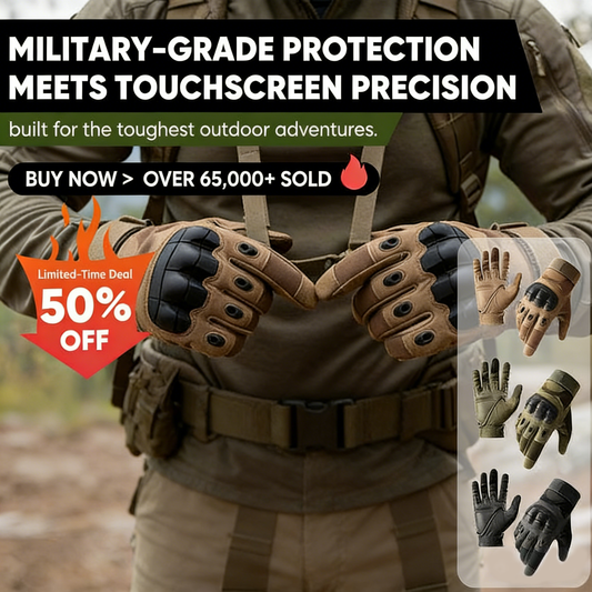 🔥Tactical Military Gloves – Durable, Non-Slip & Full Protection