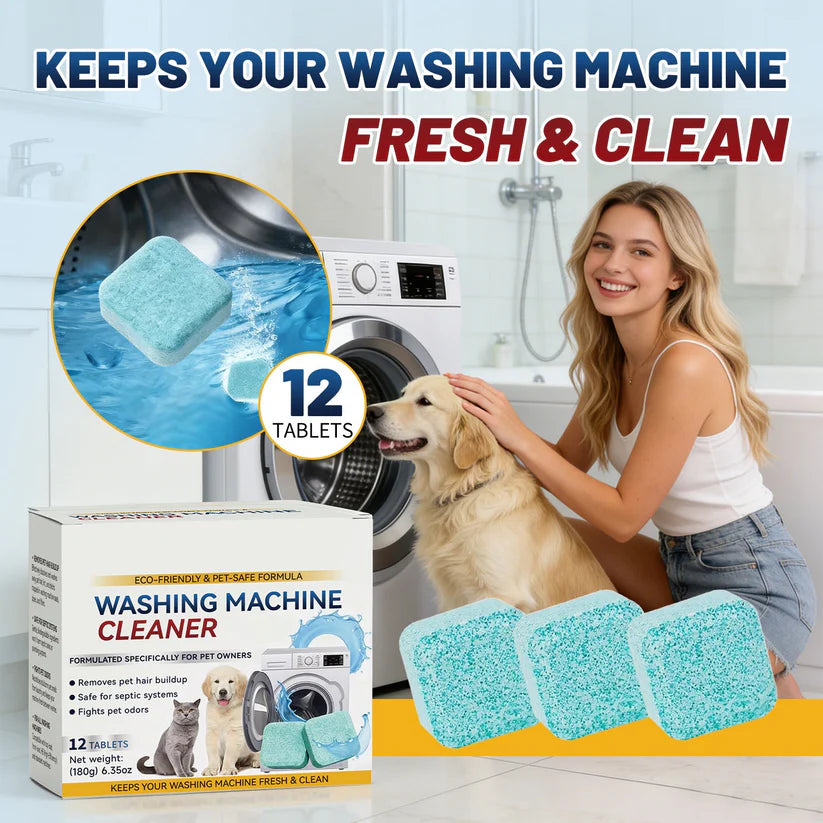 Your Washer Is Dirty ? Deep-clean hidden buildup, odors, and pet hair in one simple cycle.