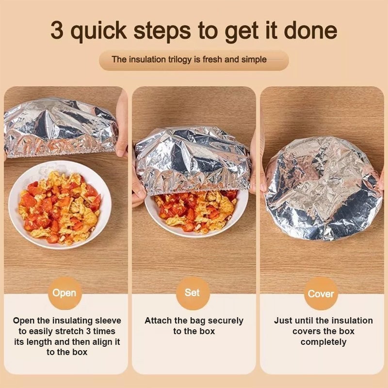 🌓Last Day 49% OFF🥣Aluminum foil insulation cover