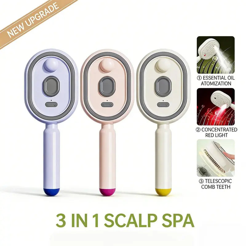 5-in-1 Mist Massage Comb For Dry, Frizzy Hair