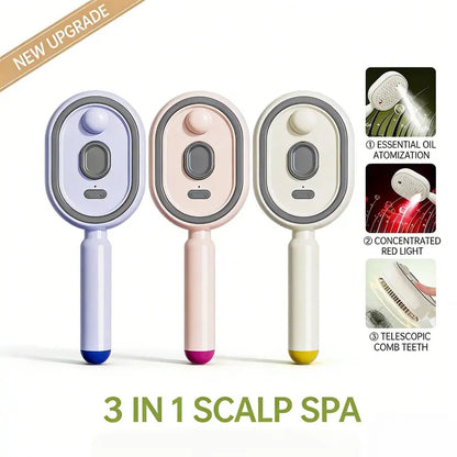 5-in-1 Mist Massage Comb For Dry, Frizzy Hair