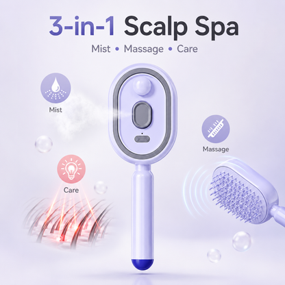 5-in-1 Mist Massage Comb For Dry, Frizzy Hair