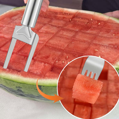 2-in-1 Watermelon Cutter – Slice & Scoop in Seconds