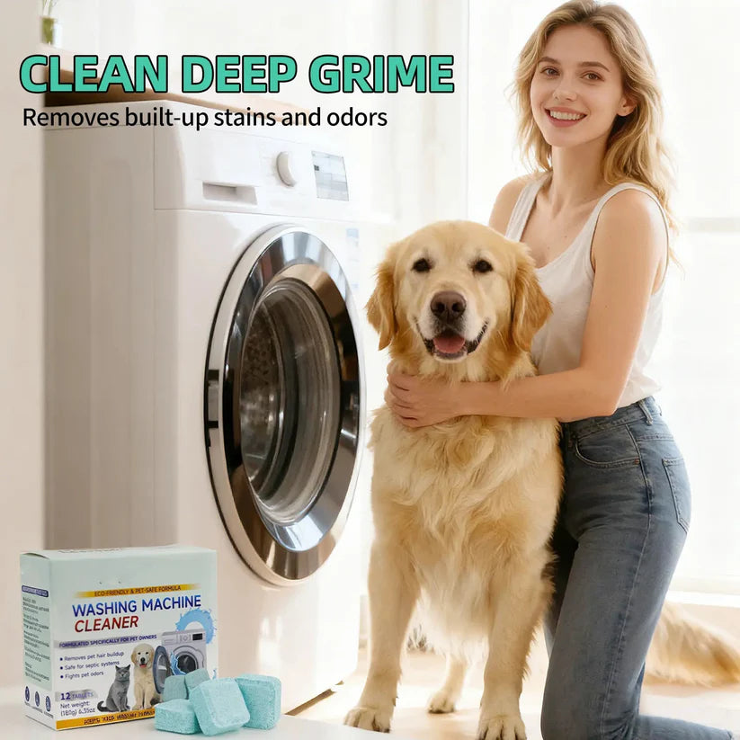 Your Washer Is Dirty ? Deep-clean hidden buildup, odors, and pet hair in one simple cycle.