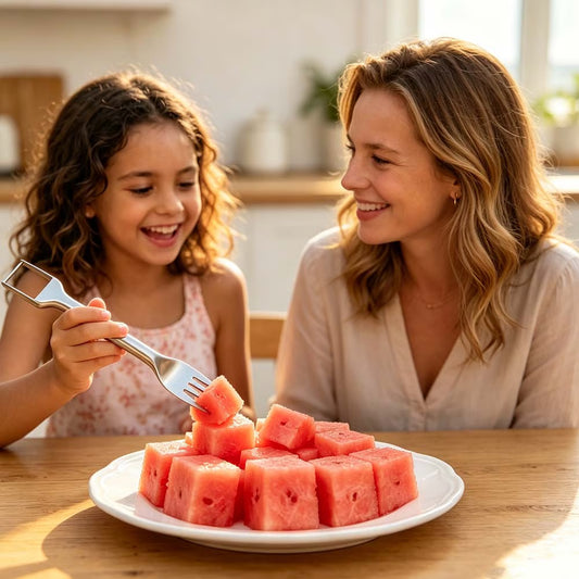 2-in-1 Watermelon Cutter – Slice & Scoop in Seconds