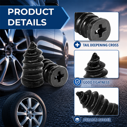 🔥60PCS Self-Sealing Tire Repair Rubber Nails Kit with 2 Sizes-Free Screwdriver Included