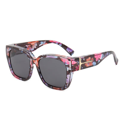 🕶️ Polarized Fit Over Sunglasses for Women – UV400 Protection Floral Frame Wear Over Prescription Glasses