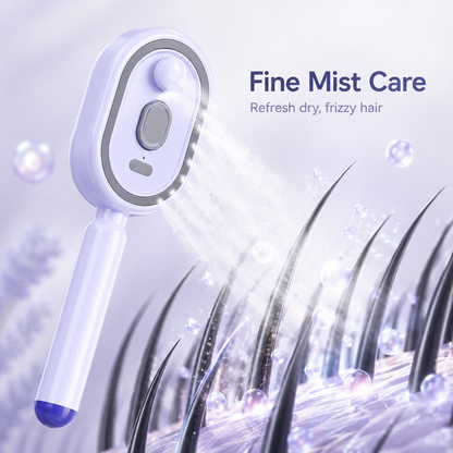 5-in-1 Mist Massage Comb For Dry, Frizzy Hair