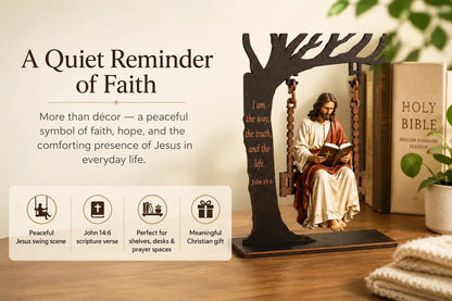 ✝️📚Christian Jesus Swing Ornament & ✝️ Blessed Mary Cradle Swing Ornament