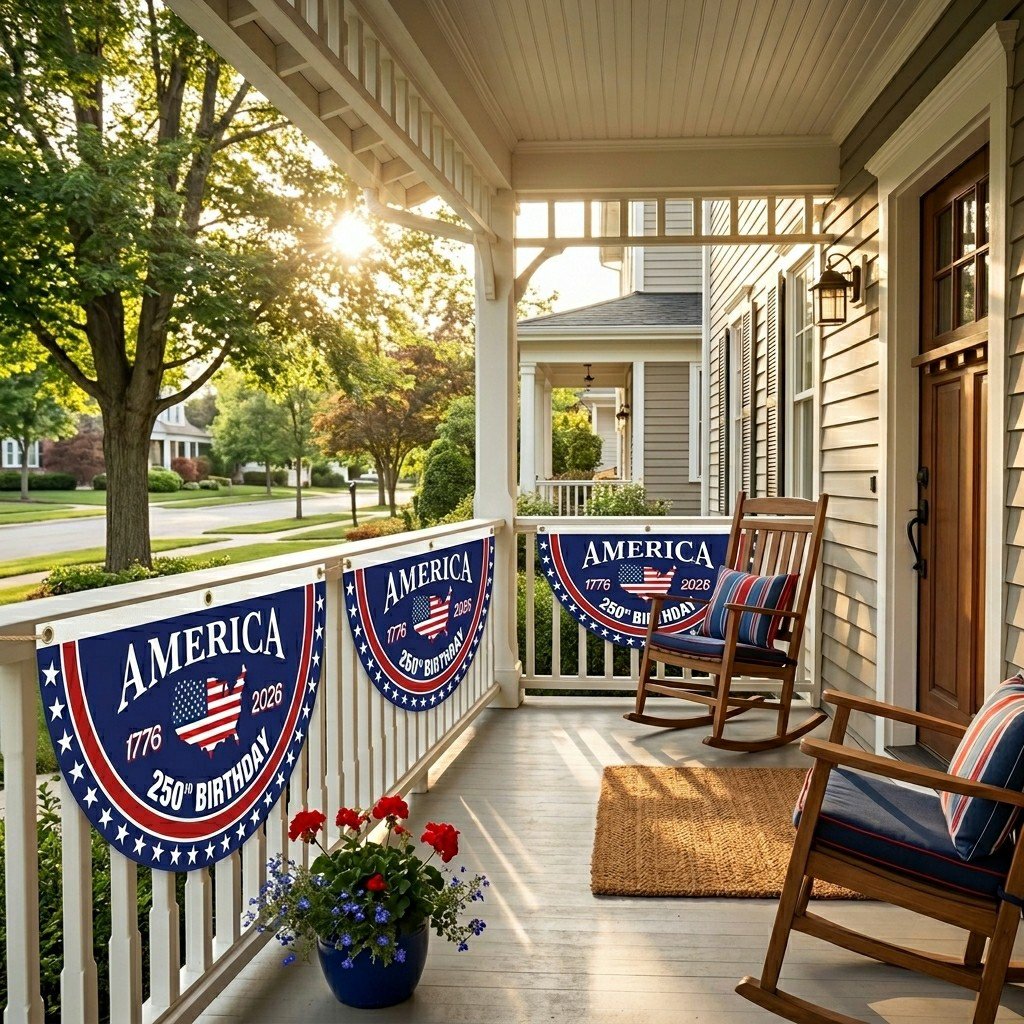 Get Your Porch Ready for America’s 250th — Buy 1 Patriotic Fan Flag, Get 1 FREE