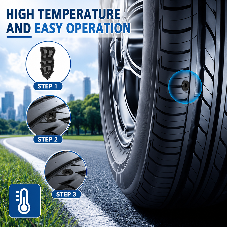 🔥60PCS Self-Sealing Tire Repair Rubber Nails Kit with 2 Sizes-Free Screwdriver Included