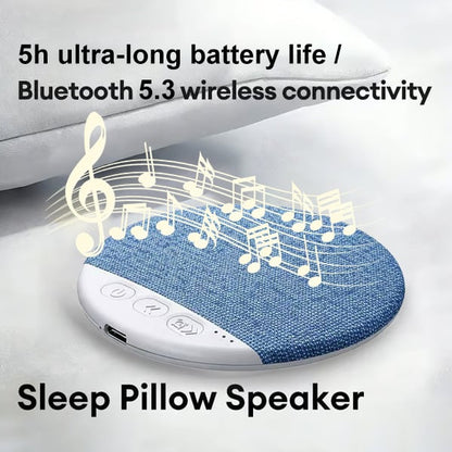 Last Day Sale HYUNDAI S1 Ultra-Thin Bluetooth Pillow Speaker with Bluetooth 6.0 - Bone Conduction Technology