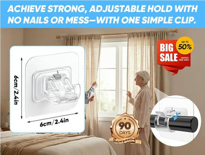 Stop Curtain Rods from Falling — No Drilling, No Wall Damage