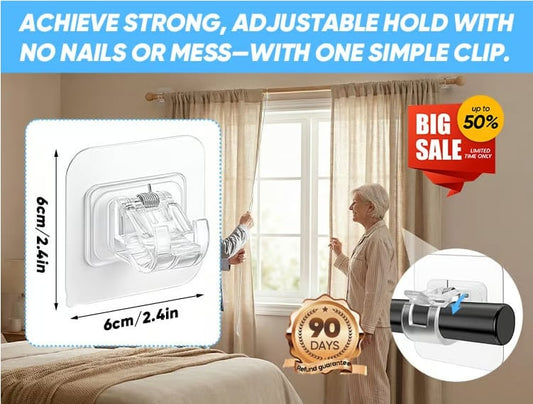 Stop Curtain Rods from Falling — No Drilling, No Wall Damage
