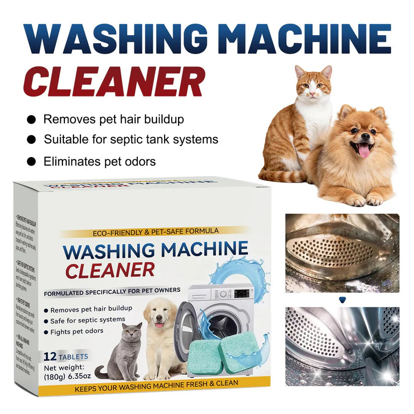 Your Washer Is Dirty ? Deep-clean hidden buildup, odors, and pet hair in one simple cycle.