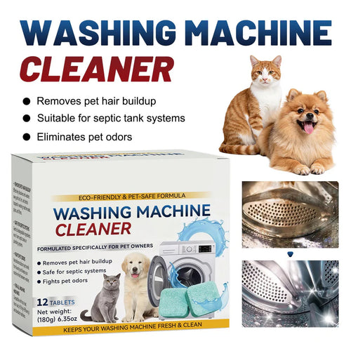 Your Washer Is Dirty ? Deep-clean hidden buildup, odors, and pet hair in one simple cycle.