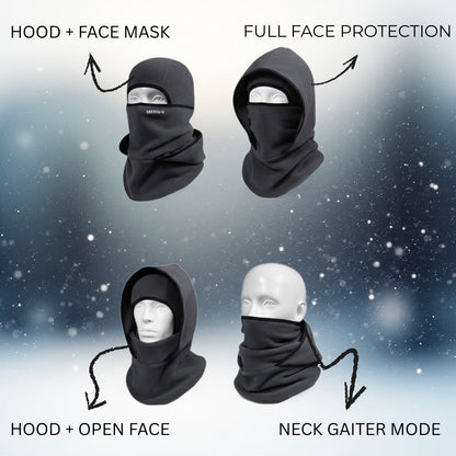 CQGCQGQ – Windproof 3-in-1 Winter Hat, Mask & Neck Warmer