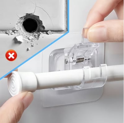 Stop Curtain Rods from Falling — No Drilling, No Wall Damage