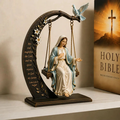 ✝️📚Christian Jesus Swing Ornament & ✝️ Blessed Mary Cradle Swing Ornament