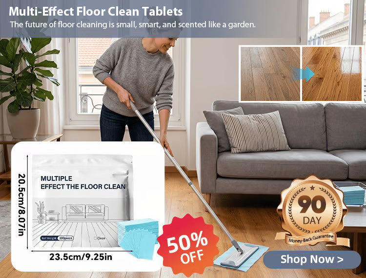 Multi-Effect Floor Cleaner Tablets | 100 Pre-Measured Mopping Tablets