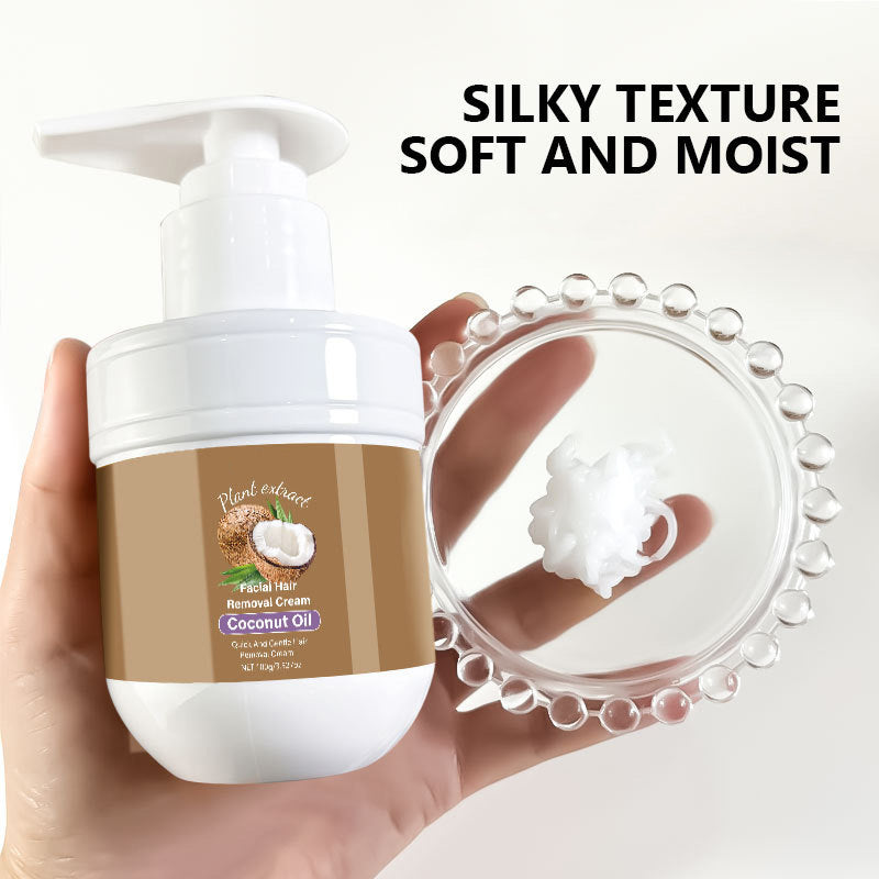 🥥 Last Day Special 🔥Buy 2 Get 1 Free🎁Coconut Facial Hair Removal Cream